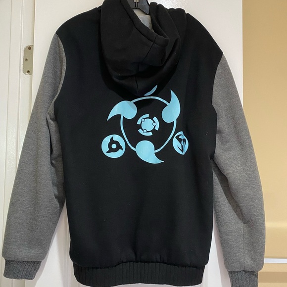 NARUTO SHARINGAN TRIPLE TOMOE Fleece Hoodie - Picture 3 of 4